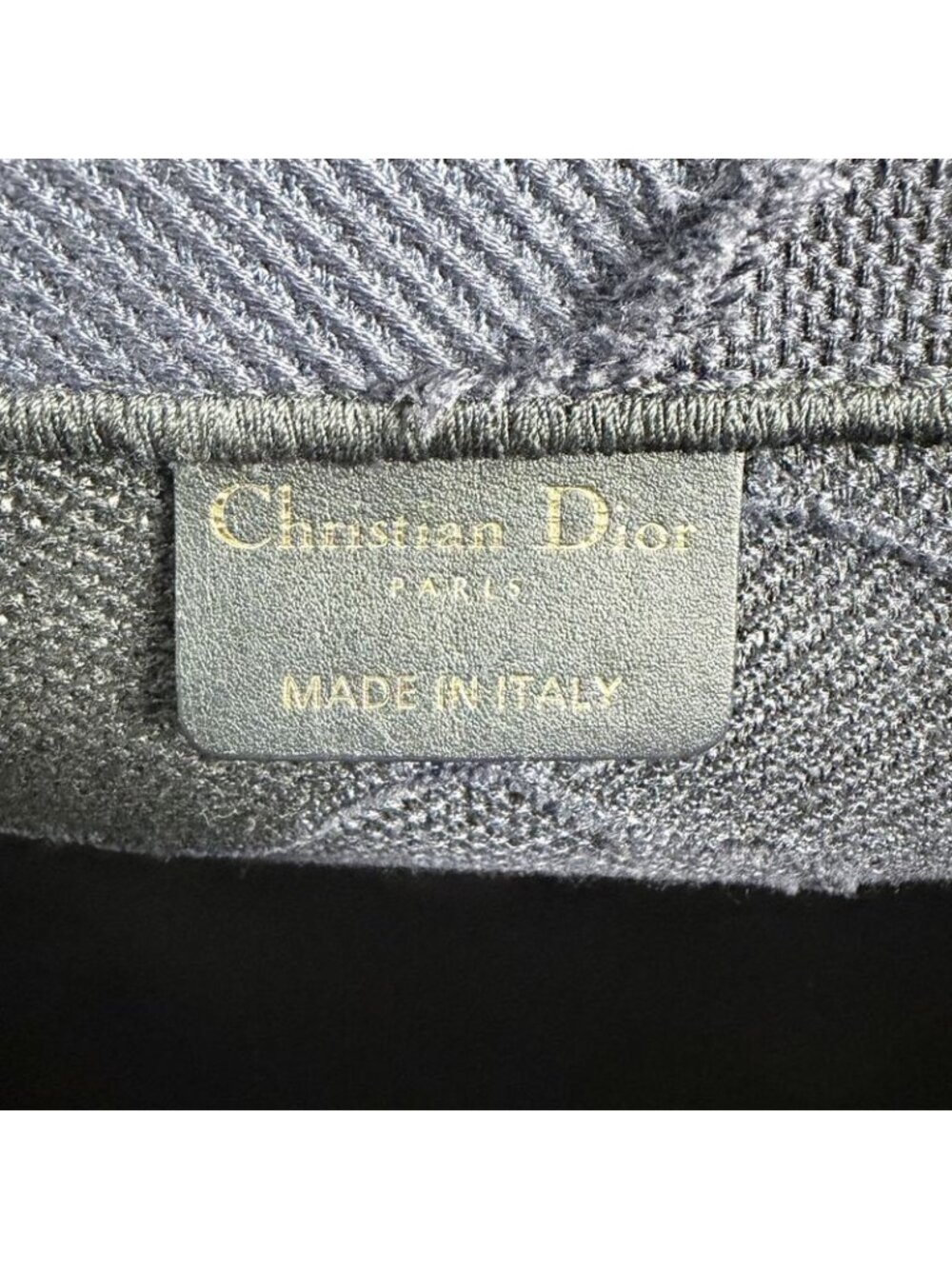 Dior Tote Shoulder Book Handbag Resort Collection Camouflage Canvas Navy - Picture 5 of 9